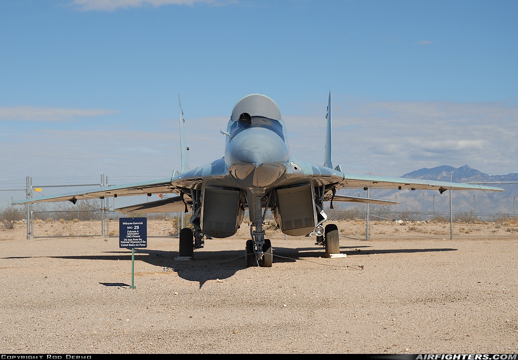 Russia - Air Force Mikoyan-Gurevich MiG-29 (9.13) 53 BLUE at Tucson - Pima Air and Space Museum, USA