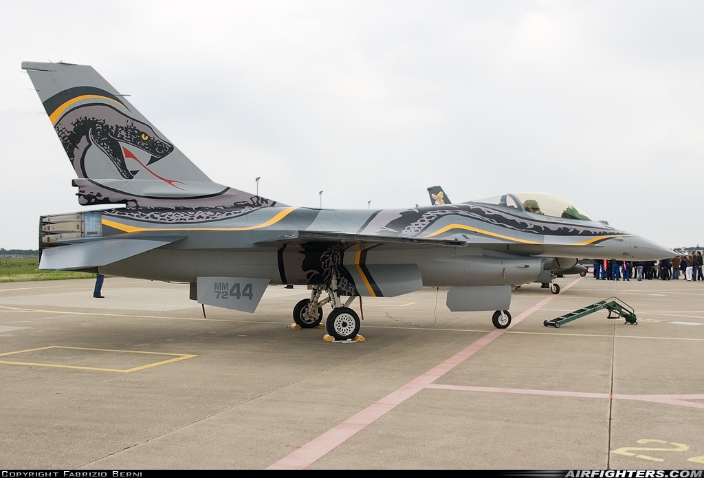 Italy - Air Force General Dynamics F-16A/ADF Fighting Falcon MM7244 at Cervia (- Urbano Mancini) (LIPC), Italy