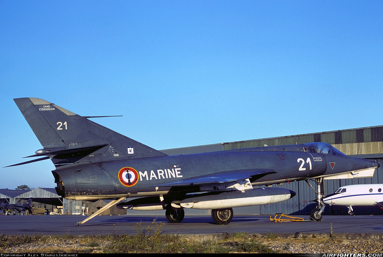 France - Navy Dassault Etendard IVM 21 at Toul - Rosieres (LFSL), France