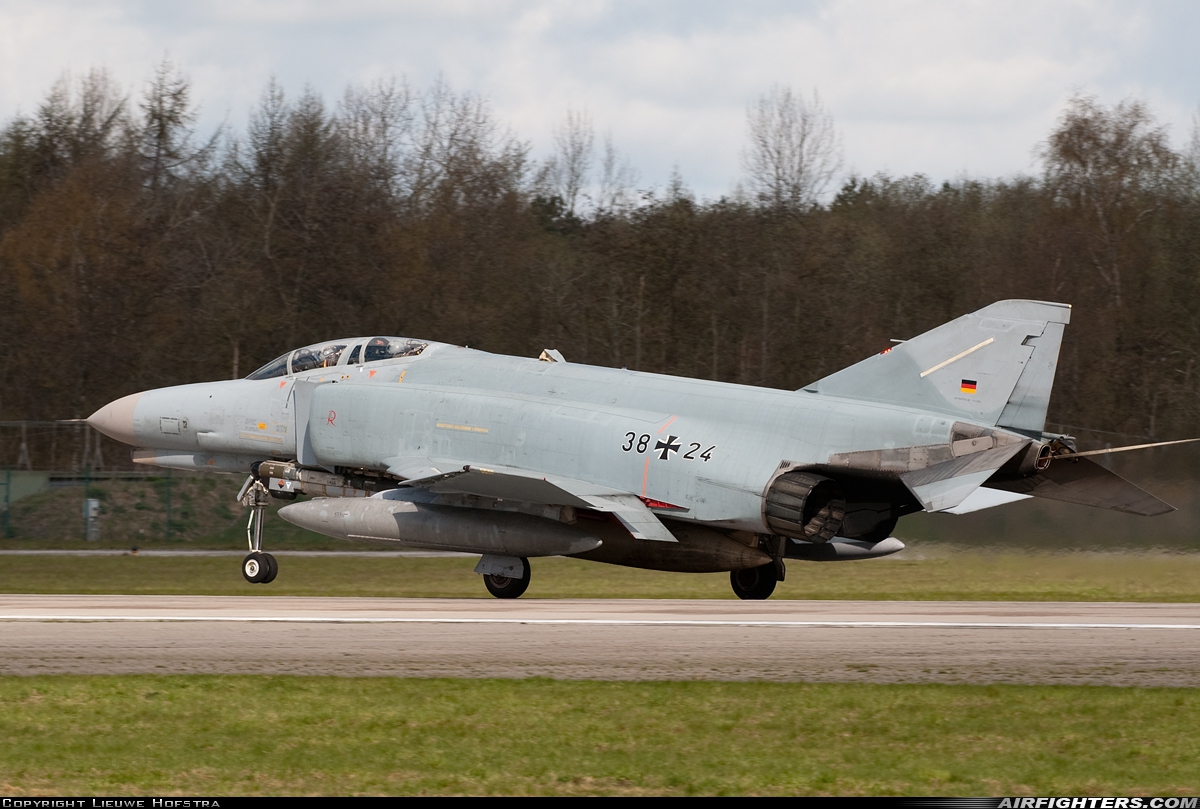 Germany - Air Force McDonnell Douglas F-4F Phantom II 38+24 at Wittmundhafen (Wittmund) (ETNT), Germany