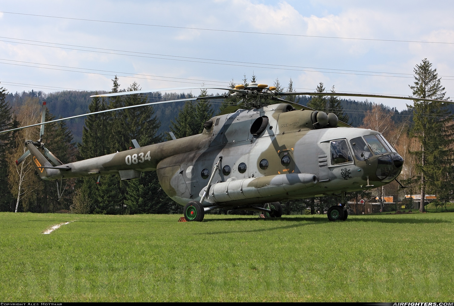 Czech Republic - Air Force Mil Mi-17 0834 at Off-Airport - Orlicke hory, Czech Republic