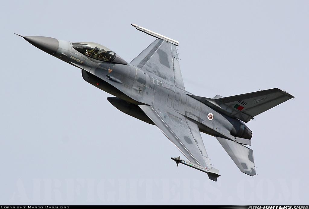 Portugal - Air Force General Dynamics F-16A Fighting Falcon 15116 at Monte Real (BA5) (LPMR), Portugal