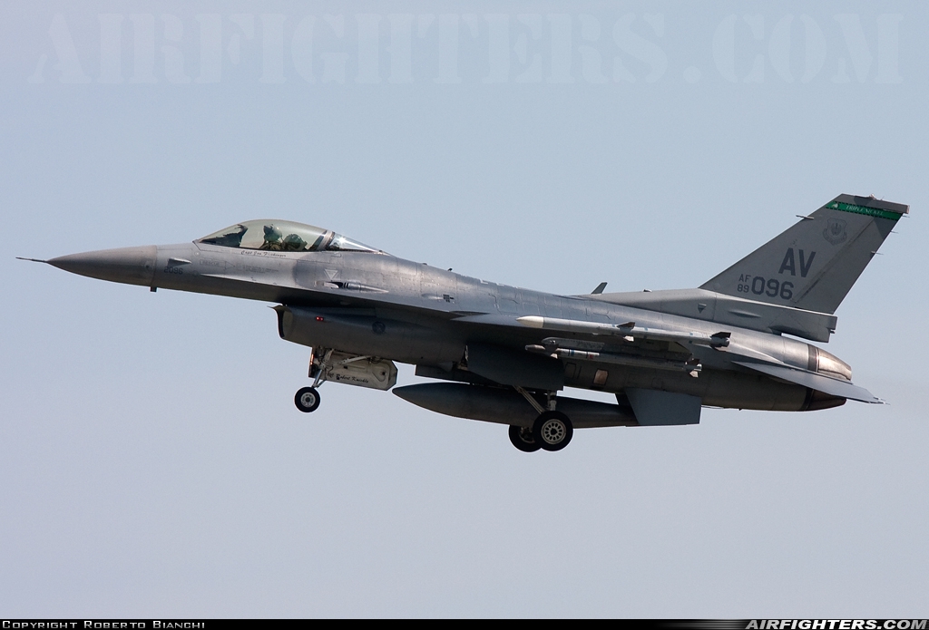 USA - Air Force General Dynamics F-16C Fighting Falcon 89-2096 at Cervia (- Urbano Mancini) (LIPC), Italy