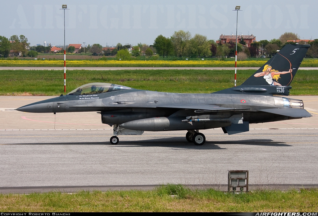 Italy - Air Force General Dynamics F-16A/ADF Fighting Falcon MM7236 at Cervia (- Urbano Mancini) (LIPC), Italy