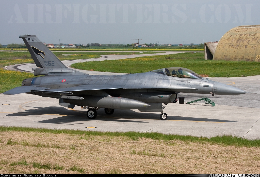 Italy - Air Force General Dynamics F-16A/ADF Fighting Falcon MM7252 at Cervia (- Urbano Mancini) (LIPC), Italy