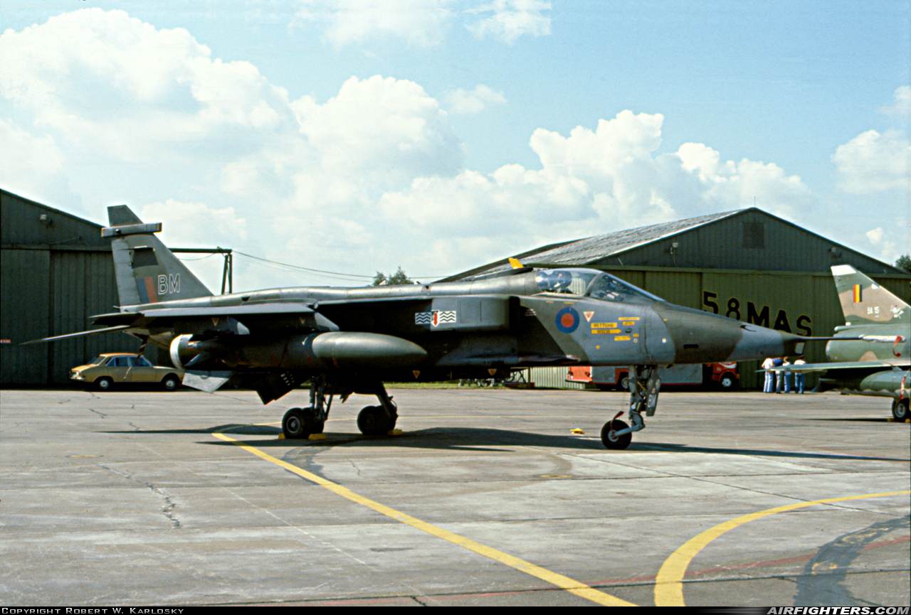 UK - Air Force Sepecat Jaguar GR1 XX827 at Ramstein (- Landstuhl) (RMS / ETAR), Germany