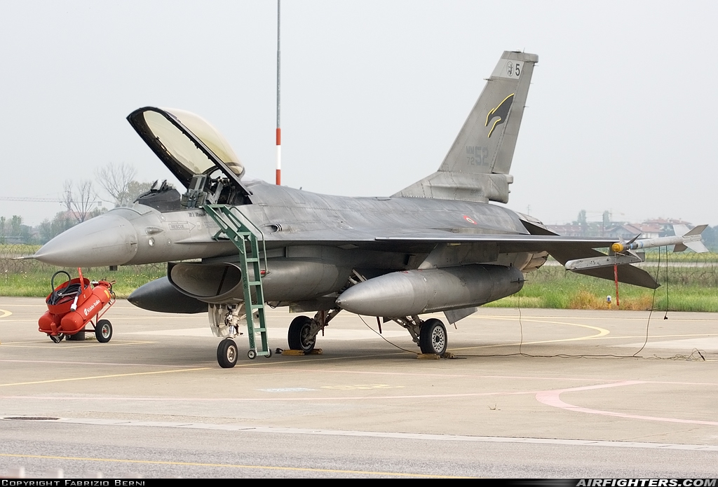 Italy - Air Force General Dynamics F-16A/ADF Fighting Falcon MM7252 at Cervia (- Urbano Mancini) (LIPC), Italy