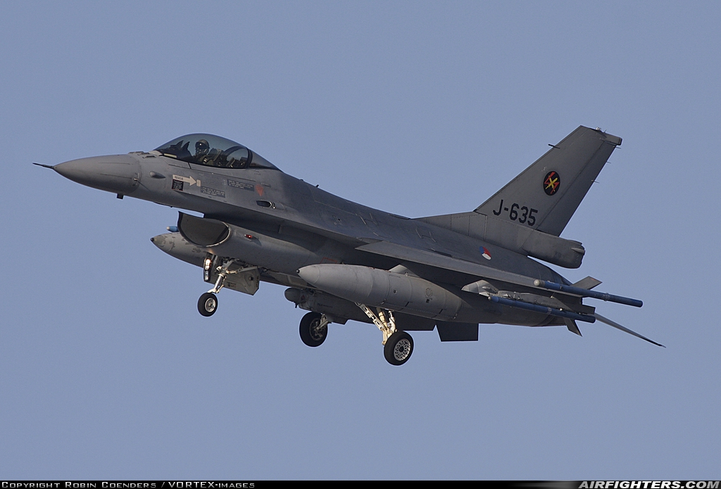 Netherlands - Air Force General Dynamics F-16AM Fighting Falcon J-635 at Uden - Volkel (UDE / EHVK), Netherlands