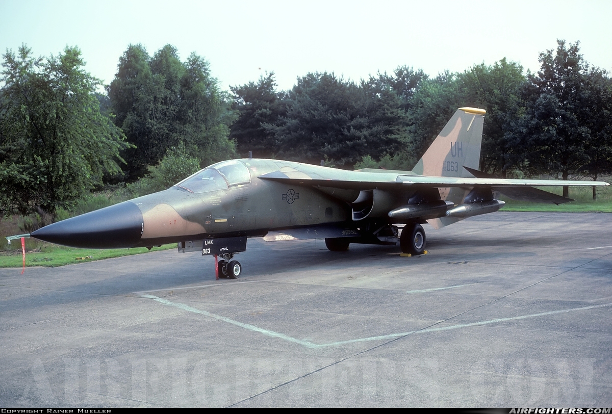 USA - Air Force General Dynamics F-111E Aardvark 68-0063 at Kleine Brogel (EBBL), Belgium