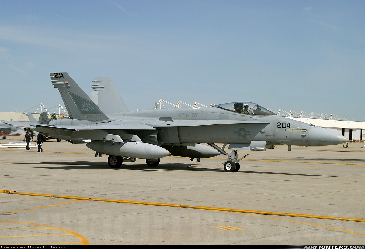 USA - Navy McDonnell Douglas F/A-18C Hornet 163455 at Lemoore - NAS / Reeves Field (NLC), USA