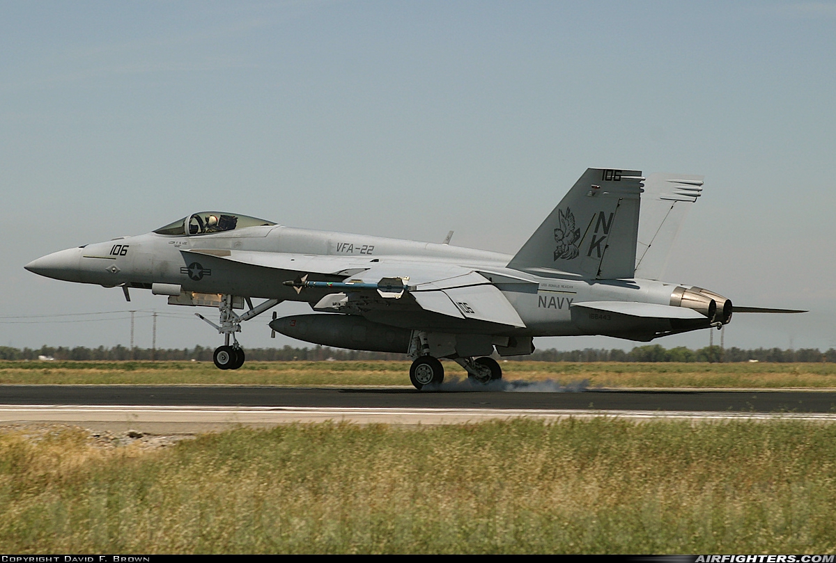 USA - Navy Boeing F/A-18E Super Hornet 166443 at Lemoore - NAS / Reeves Field (NLC), USA