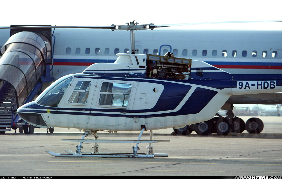Croatia - Air Force Bell 206B-3 JetRanger III 9A-HDB at Zagreb - Pleso (ZAG / LDZA), Croatia