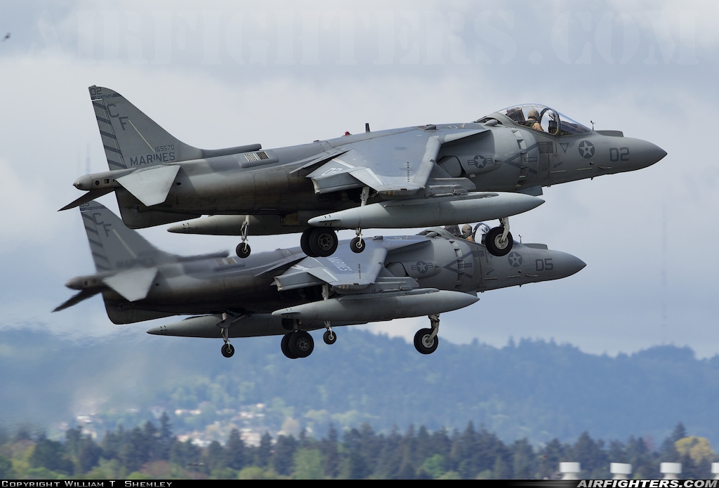 USA - Marines McDonnell Douglas AV-8B+ Harrier ll 165570 at Portland - Int. (PDX / KPDX), USA