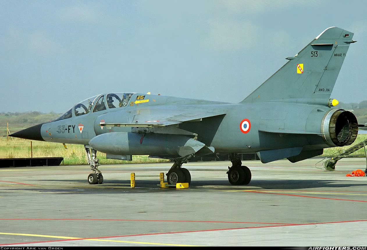 France - Air Force Dassault Mirage F1B 513 at Landivisiau (LDV / LFRJ), France