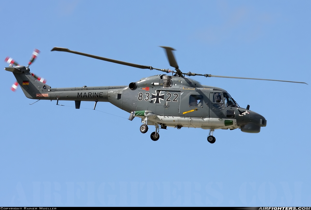 Germany - Navy Westland WG-13 Super Lynx Mk88A 83+22 at Wittmundhafen (Wittmund) (ETNT), Germany