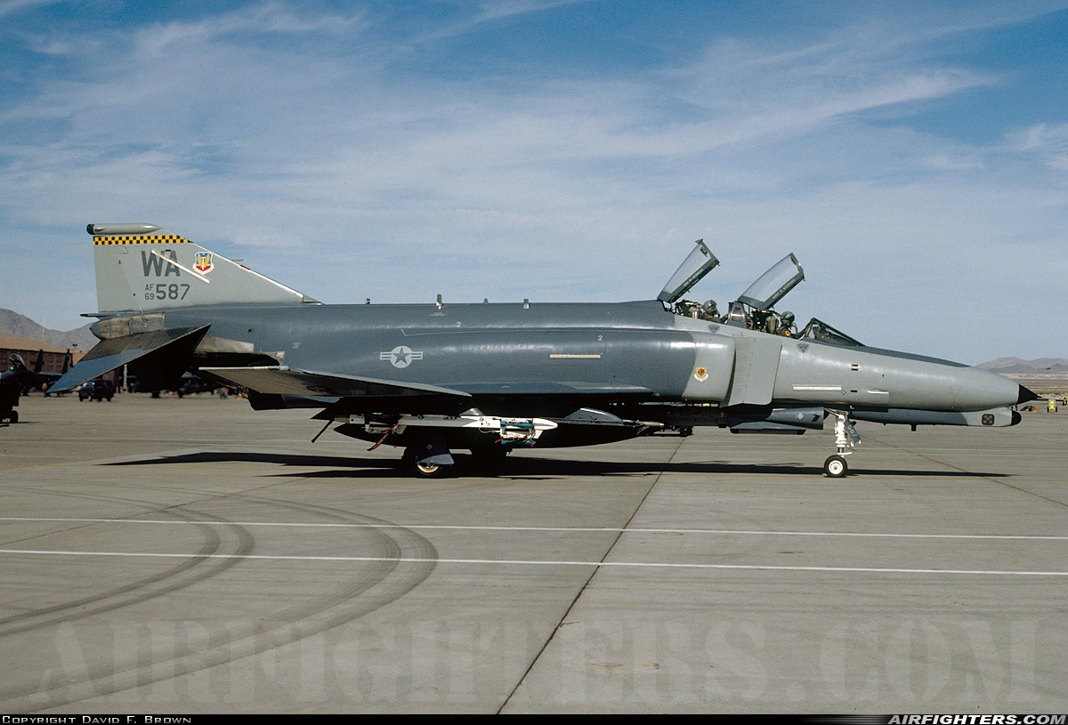 USA - Air Force McDonnell Douglas F-4G Phantom II 69-7587 at Las Vegas - Nellis AFB (LSV / KLSV), USA