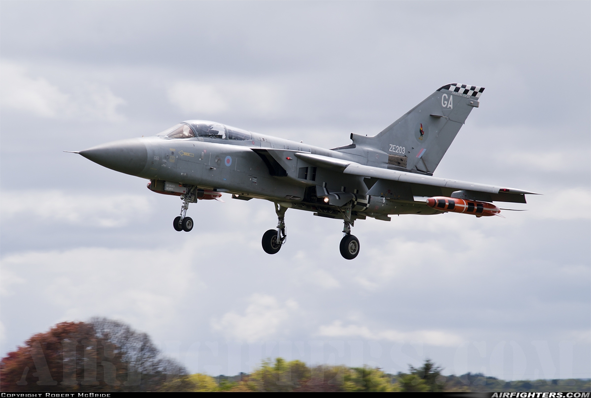UK - Air Force Panavia Tornado F3 ZE203 at Lossiemouth (LMO / EGQS), UK