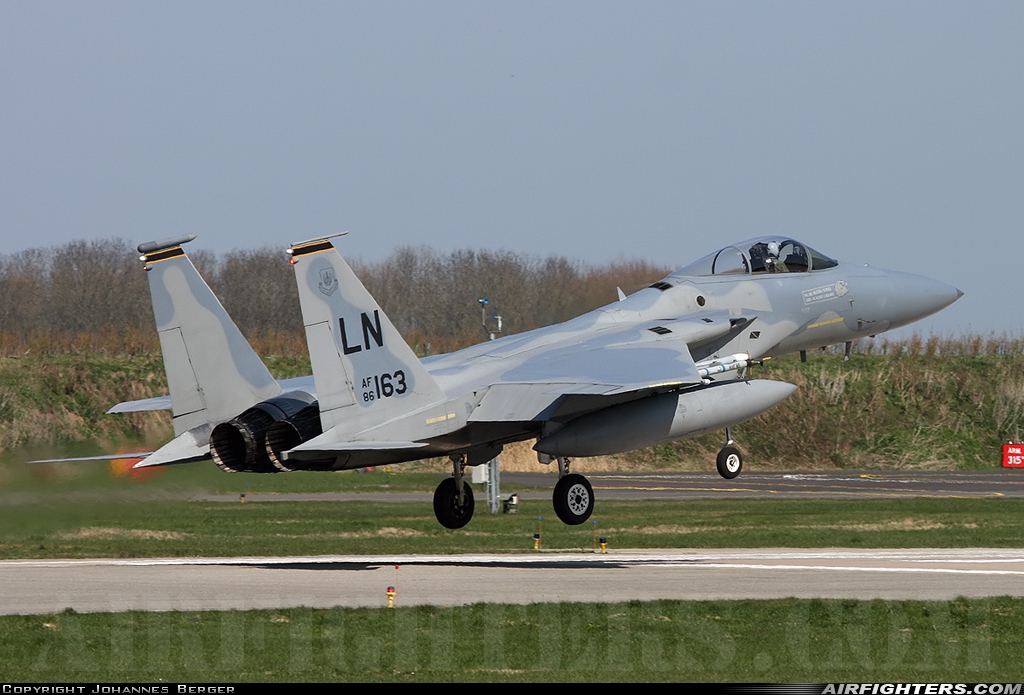 USA - Air Force McDonnell Douglas F-15C Eagle 86-0163 at Leeuwarden (LWR / EHLW), Netherlands