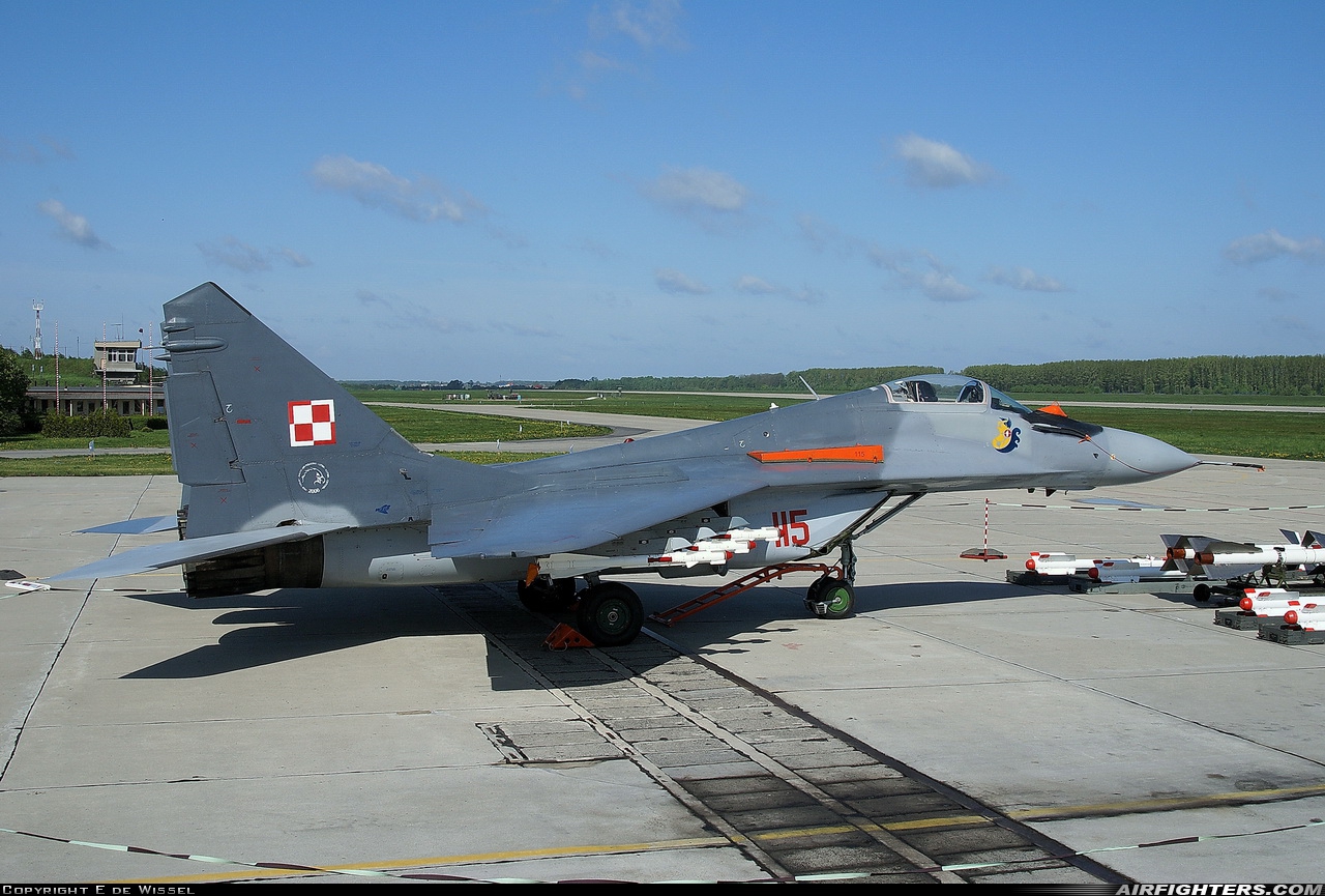 Poland - Air Force Mikoyan-Gurevich MiG-29A (9.12A) 115 at Minsk Mazowiecki (EPMM), Poland