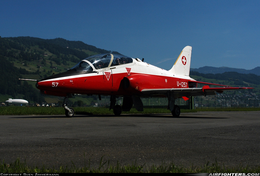 Switzerland - Air Force British Aerospace Hawk T.66 U-1257 at Buochs (Stans) (LSMU / LSZC), Switzerland