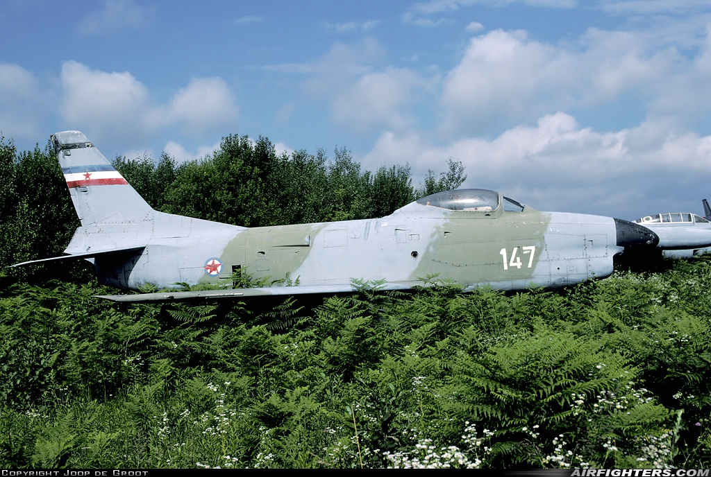 Yugoslavia - Air Force North American F-86D Sabre 14307 at Ljubljana (- Brnik) (LJU / LJLJ), Slovenia