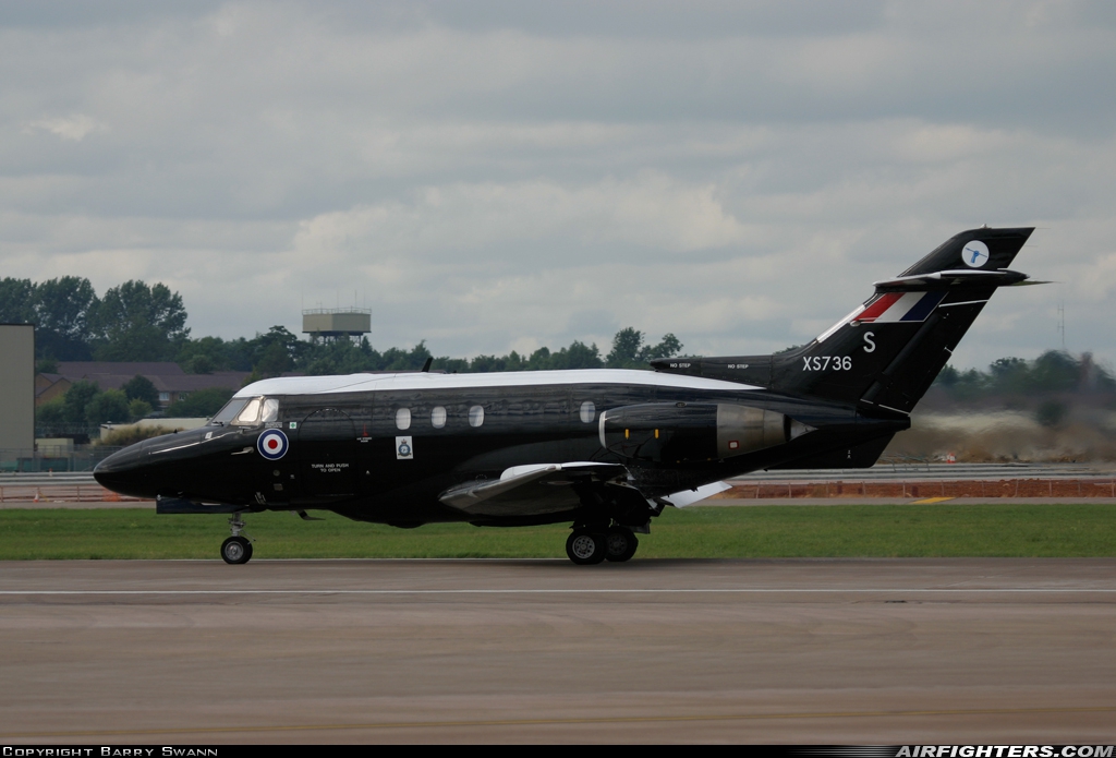 UK - Air Force Hawker Siddeley HS-125-2 Dominie T1 XS736 at Fairford (FFD / EGVA), UK
