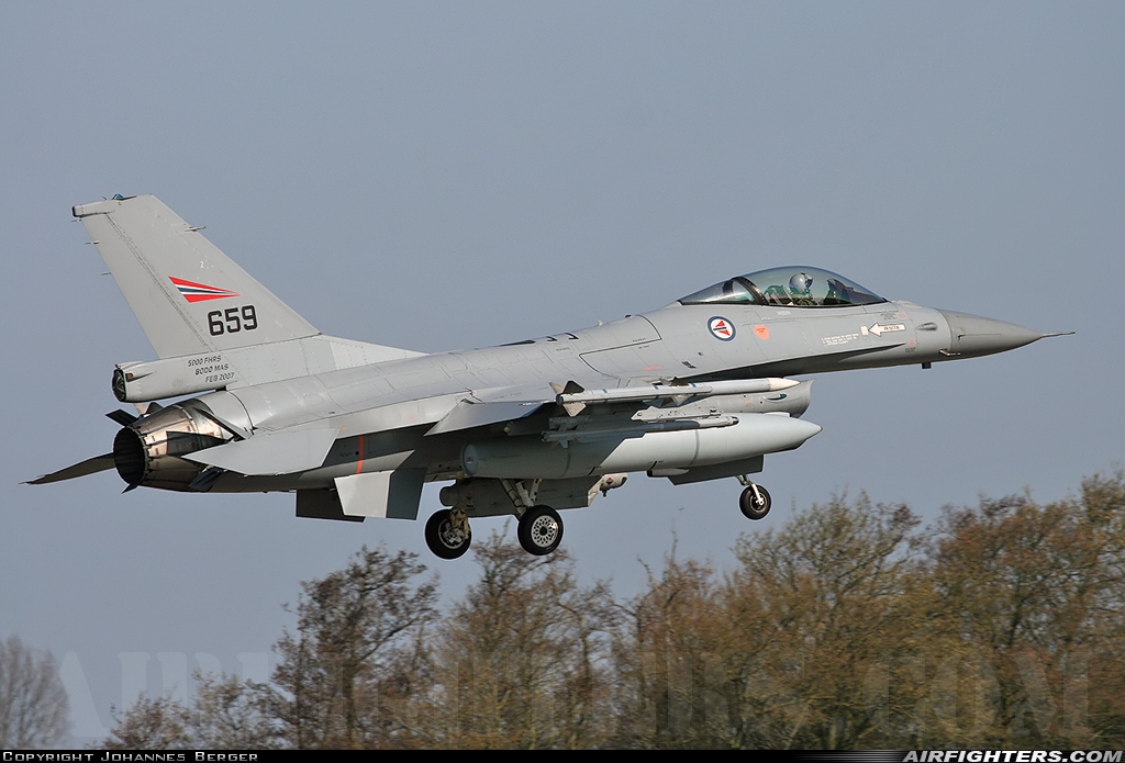 Norway - Air Force General Dynamics F-16AM Fighting Falcon 659 at Leeuwarden (LWR / EHLW), Netherlands