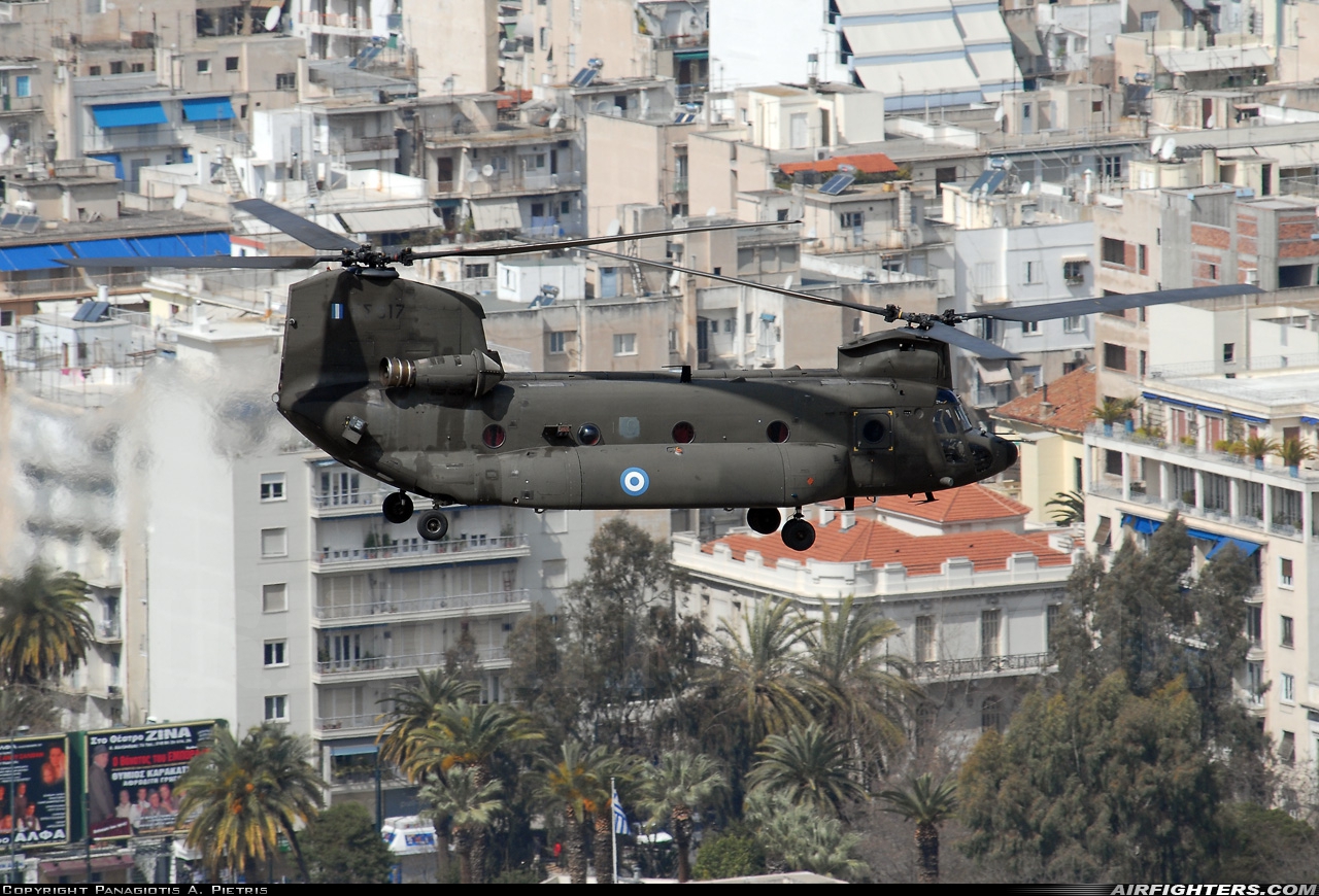 Greece - Army Boeing Vertol CH-47SD Chinook ES917 at Off-Airport - Athens, Greece
