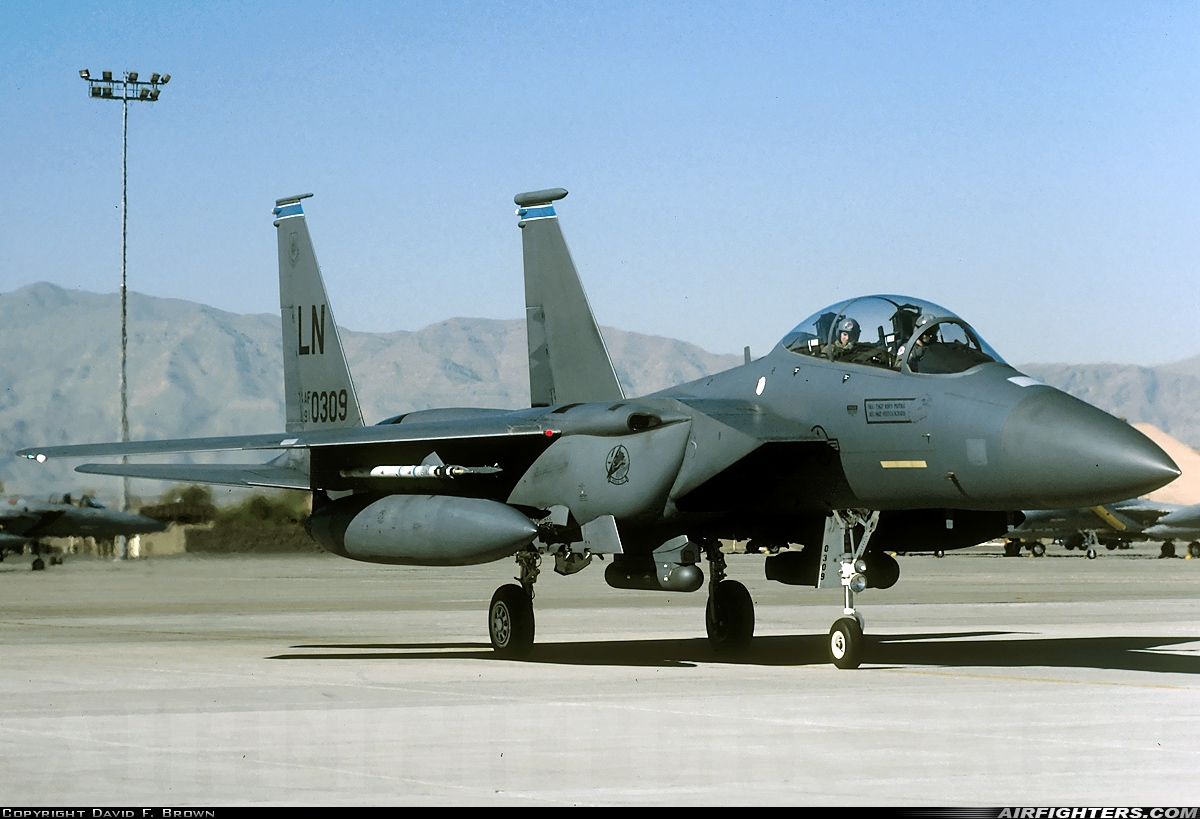 USA - Air Force McDonnell Douglas F-15E Strike Eagle 91-0309 at Las Vegas - Nellis AFB (LSV / KLSV), USA