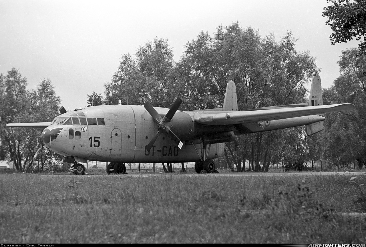 Belgium - Air Force Fairchild C-119G Flying Boxcar CP-15 at Koksijde (EBFN), Belgium