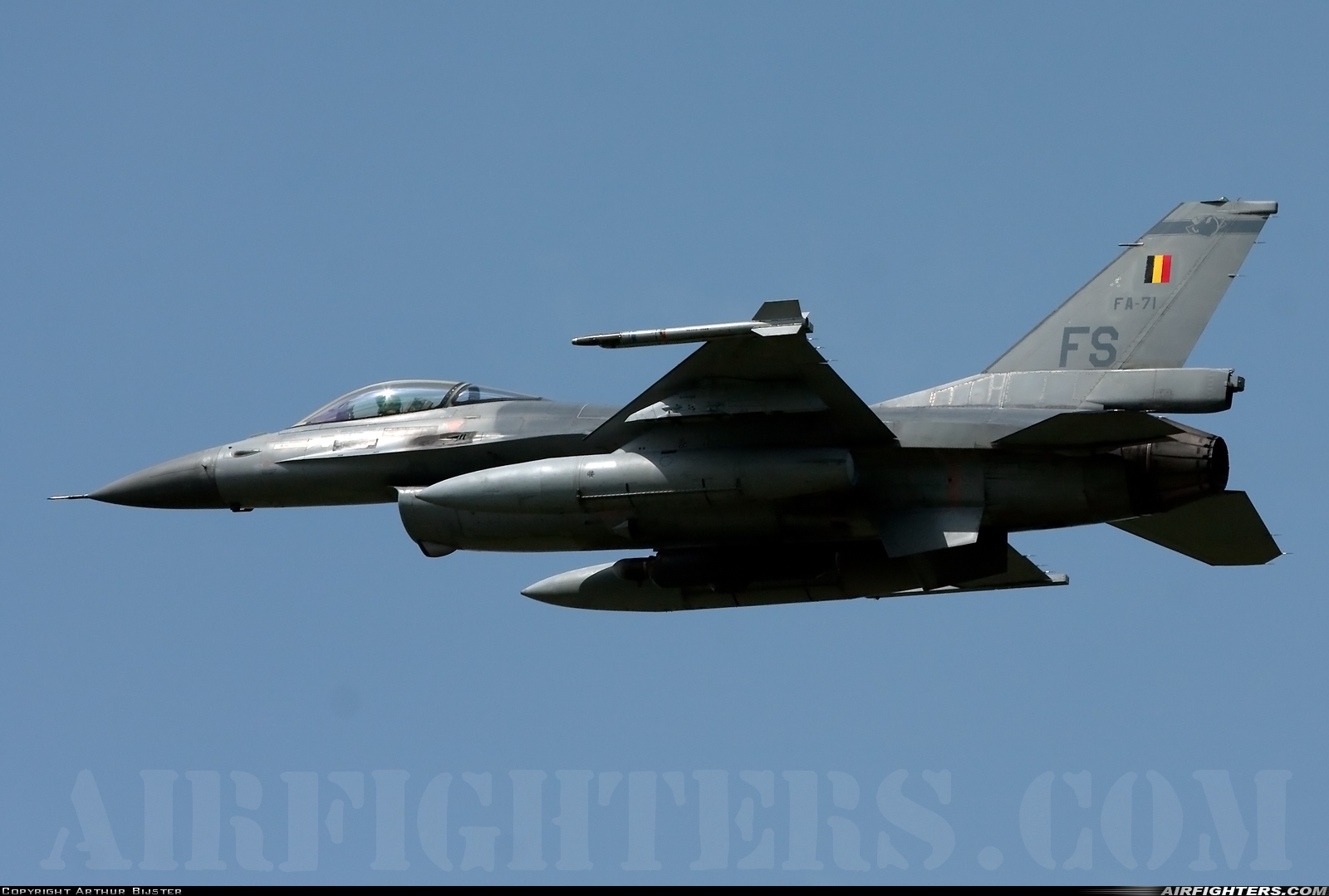 Belgium - Air Force General Dynamics F-16AM Fighting Falcon FA-71 at Florennes (EBFS), Belgium