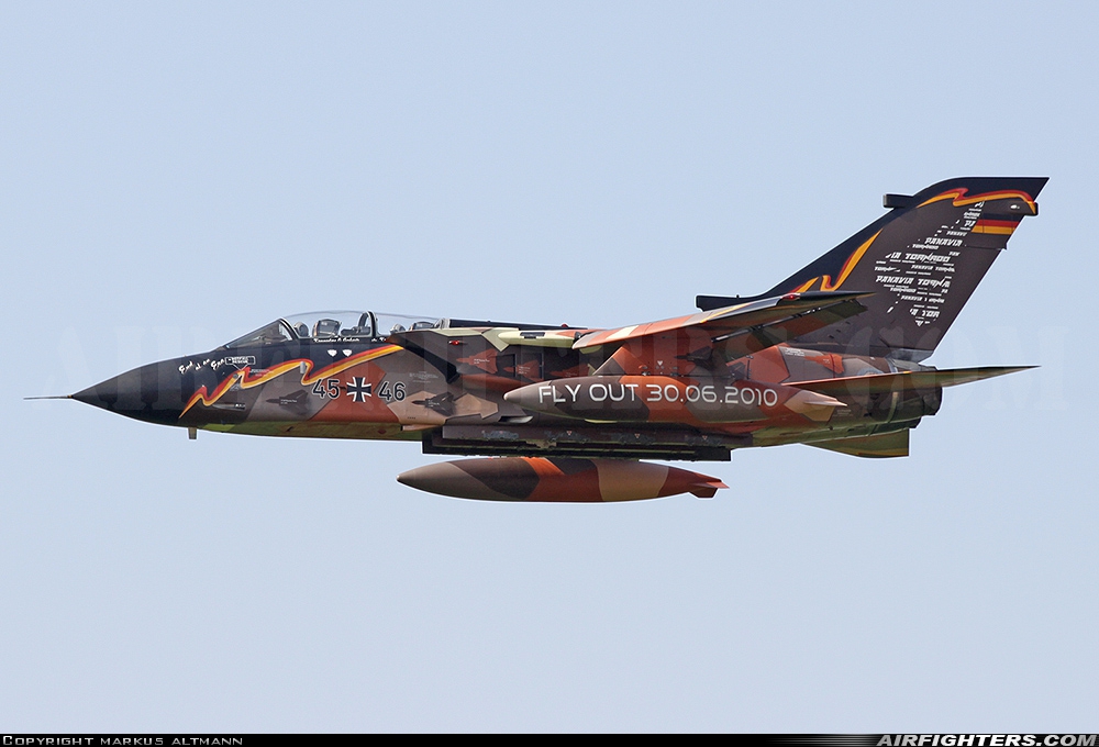 Germany - Air Force Panavia Tornado IDS 45+46 at Norvenich (ETNN), Germany