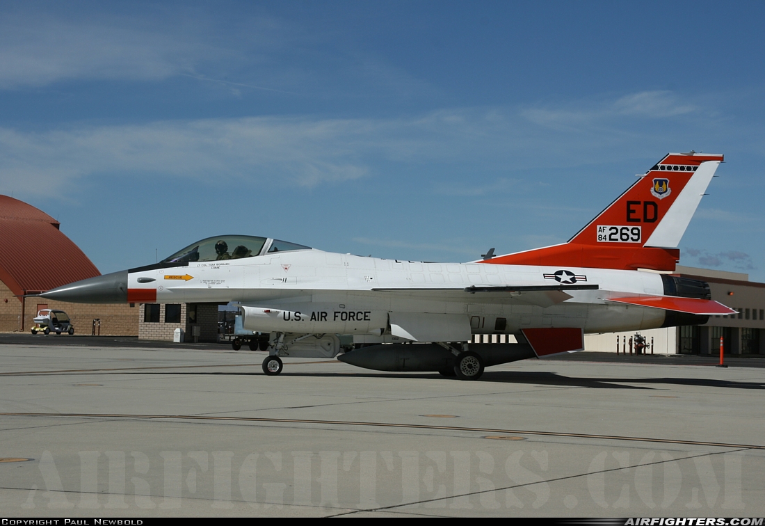 USA - Air Force General Dynamics F-16C Fighting Falcon 84-1269 at Edwards - AFB (EDW / KEDW), USA