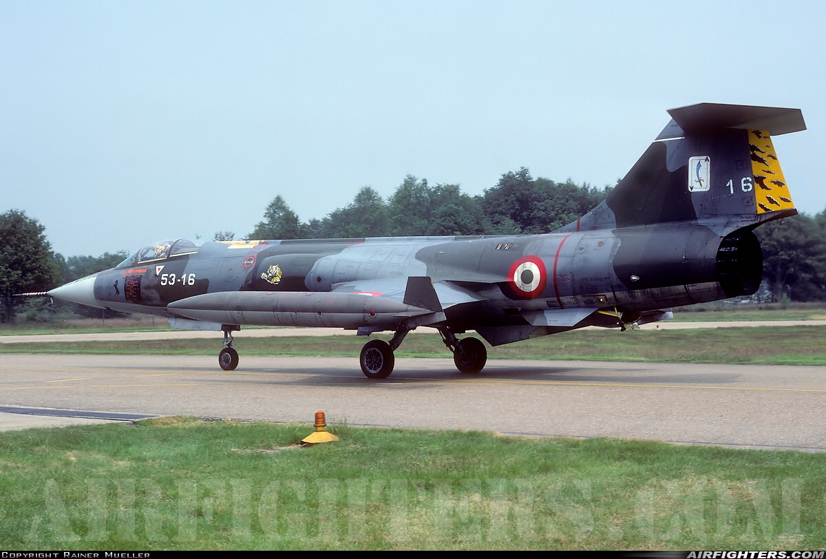 Italy - Air Force Lockheed F-104S-ASA-M Starfighter MM6935 at Kleine Brogel (EBBL), Belgium