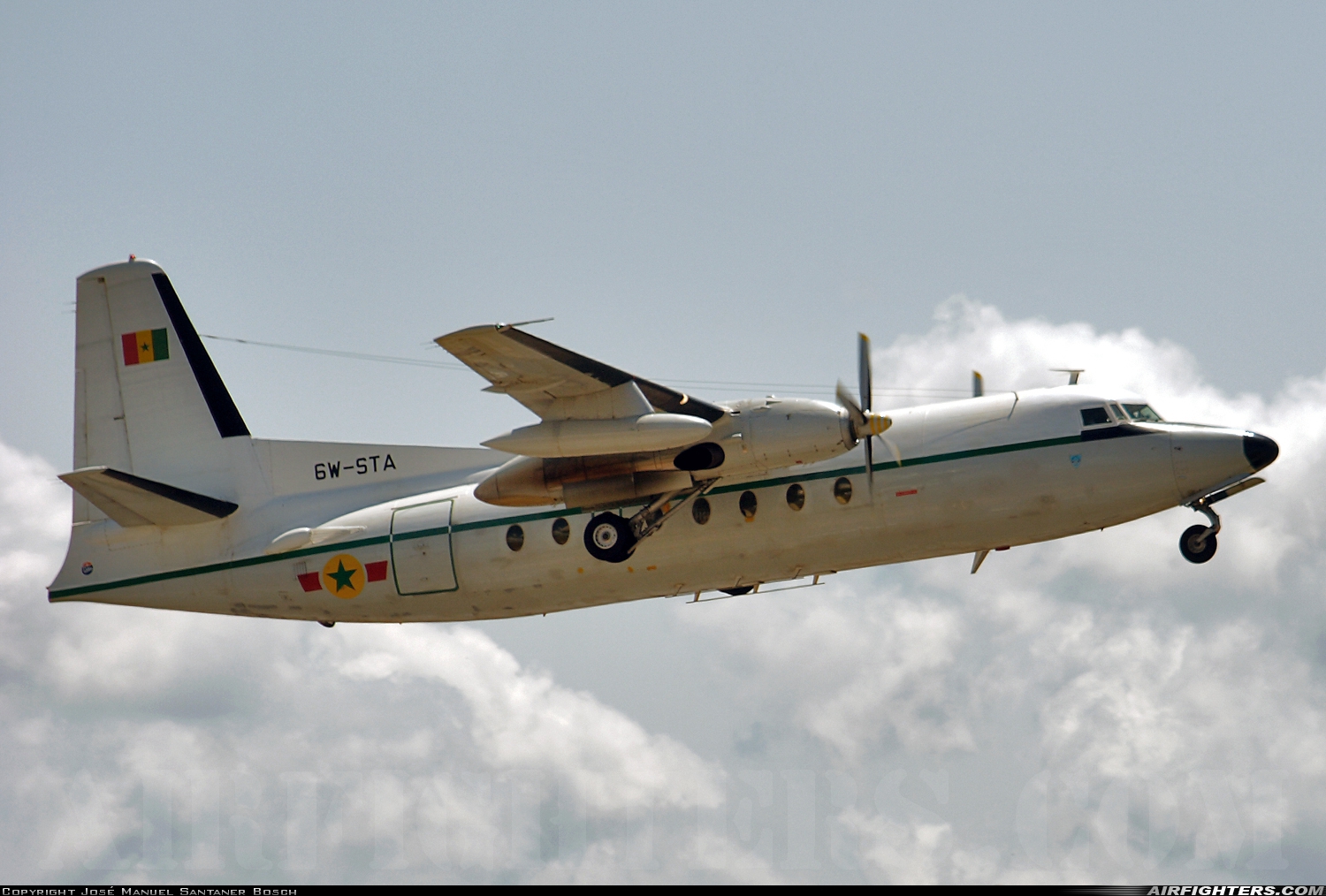 Senegal - Air Force Fokker F-27-400M Troopship 6W-STA at Palma de Mallorca (- Son San Juan) (PMI / LEPA / LESJ), Spain