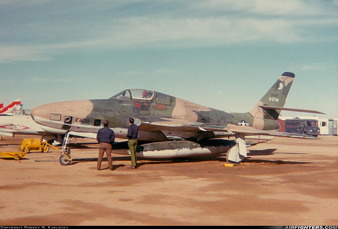 USA - Air Force Republic RF-84F Thunderflash 52-7411 at Tucson - Davis-Monthan AFB (DMA / KDMA), USA