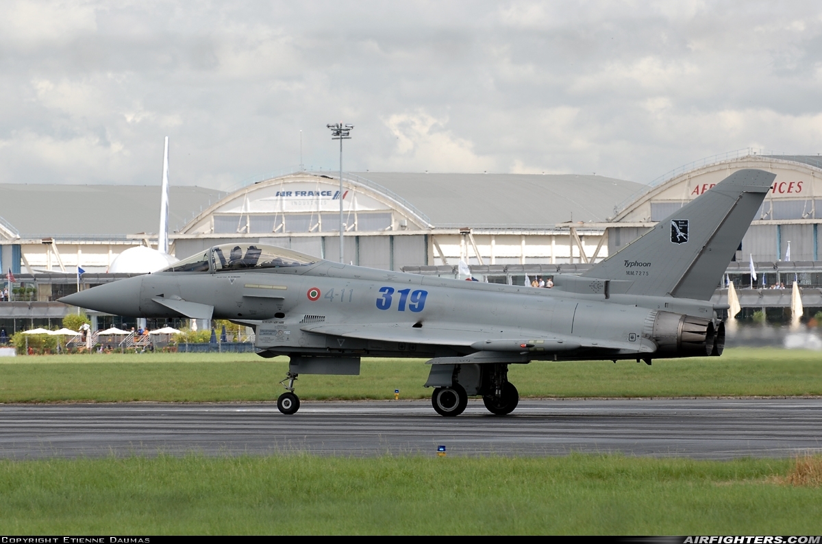 Italy - Air Force Eurofighter F-2000A Typhoon (EF-2000S) MM7275 at Paris - Le Bourget (LBG / LFPB), France
