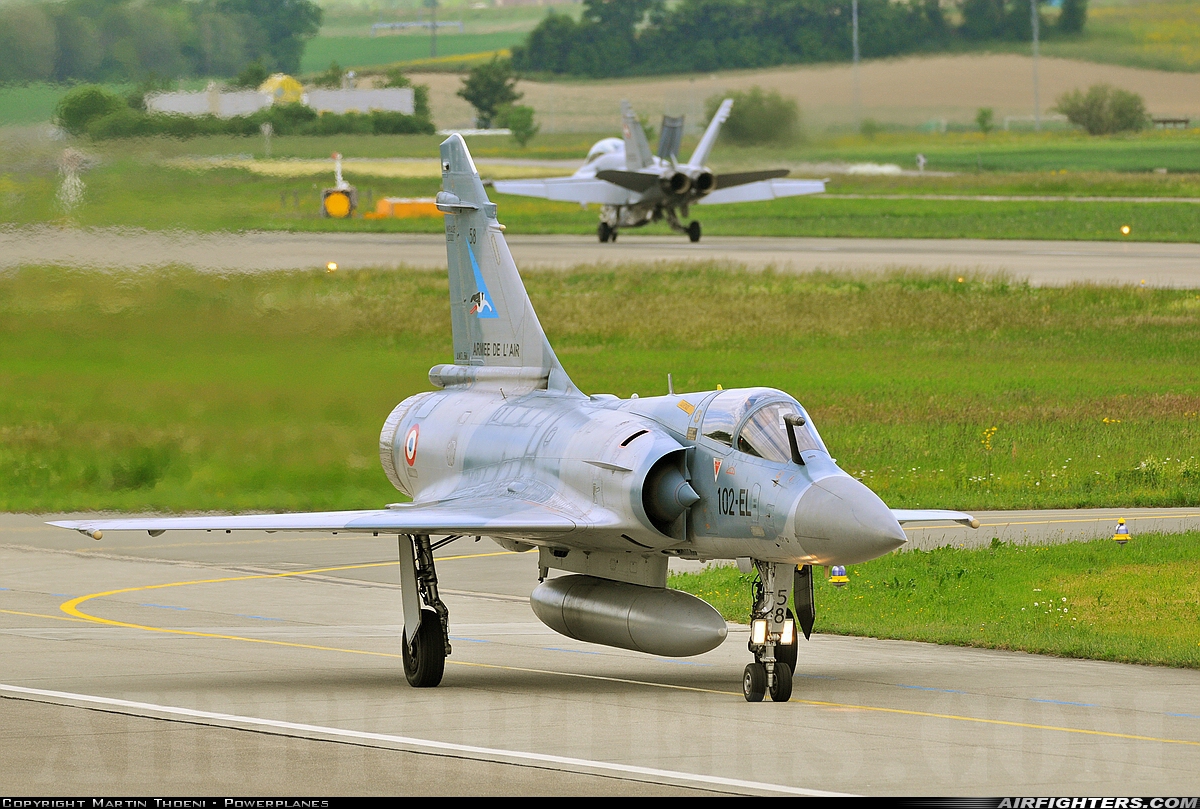 France - Air Force Dassault Mirage 2000-5F 58 at Payerne (LSMP), Switzerland