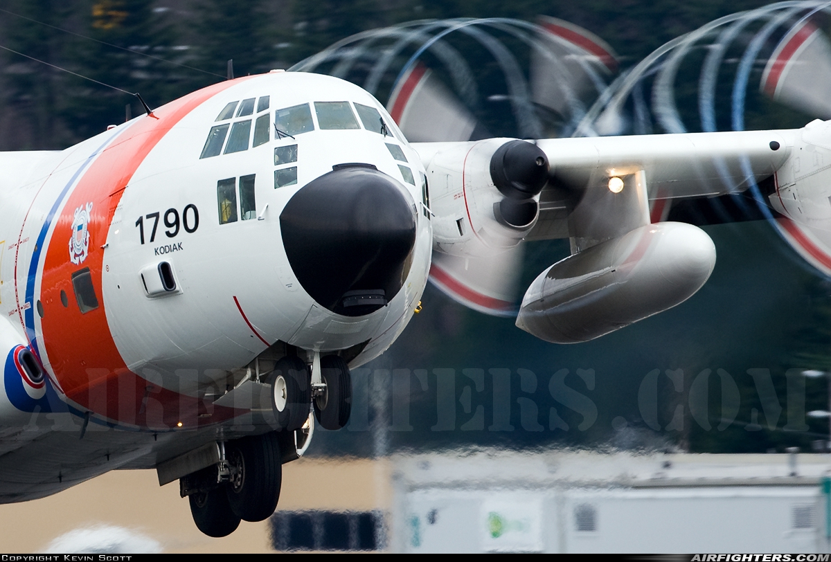 USA - Coast Guard Lockheed HC-130H Hercules (L-382) 1790 at Seattle - Boeing Field / King County Int. (BFI / KBFI), USA
