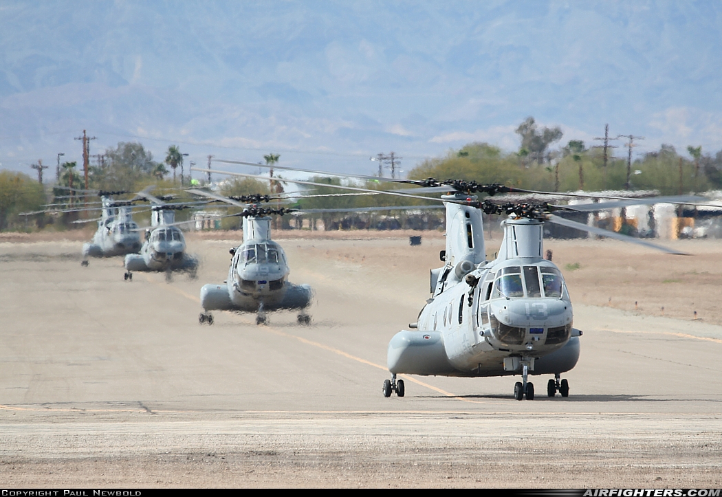 USA - Marines Boeing Vertol CH-46E Sea Knight (107-II) 157690 at El Centro - NAF (NJK / KNJK), USA