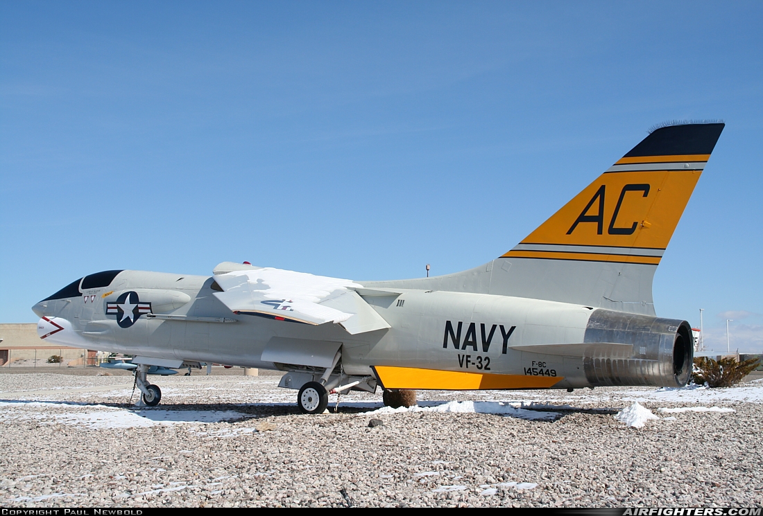 USA - Navy Vought DF-8L Crusader 145449 at Fallon - Fallon NAS (NFL / KNFL), USA
