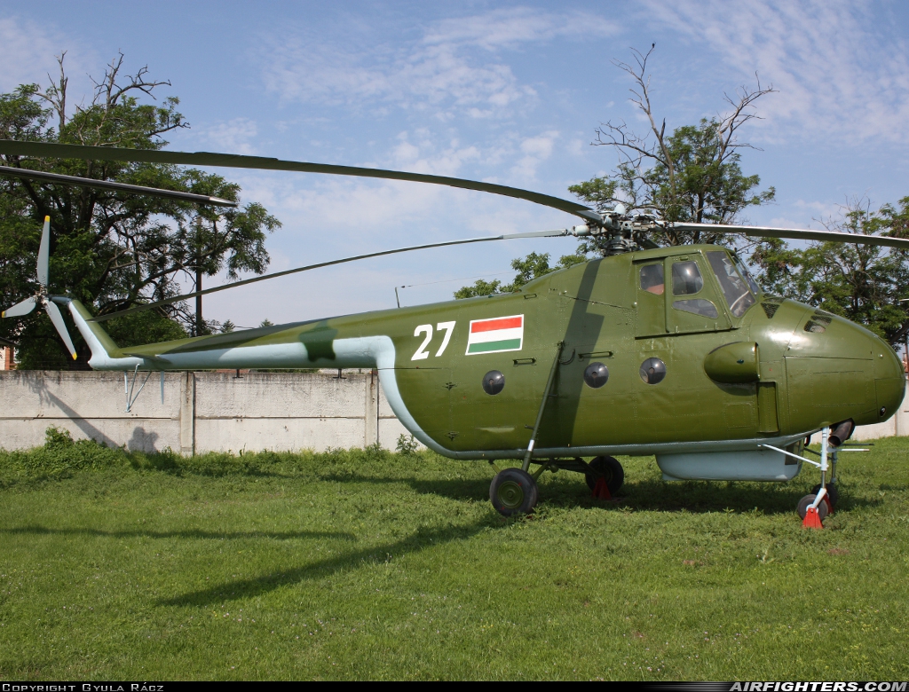 Hungary - Air Force Mil Mi-4 27 at Szolnok (LHSN), Hungary