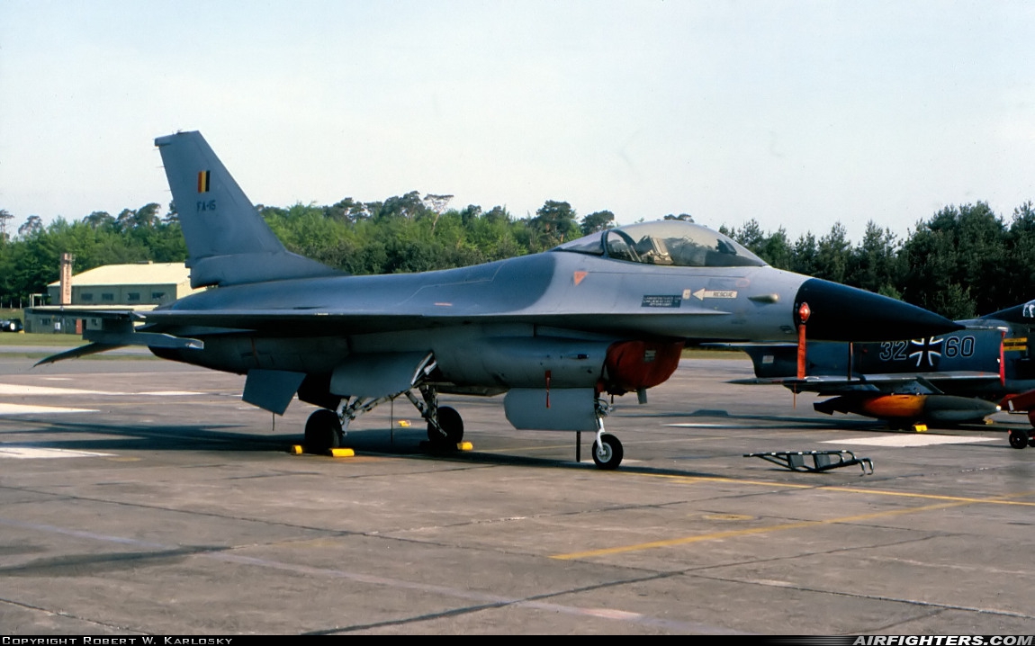 Belgium - Air Force General Dynamics F-16A Fighting Falcon FA-15 at Ramstein (- Landstuhl) (RMS / ETAR), Germany
