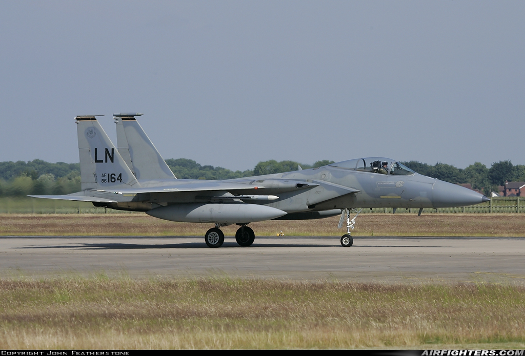 USA - Air Force McDonnell Douglas F-15C Eagle 86-0164 at Coningsby (EGXC), UK