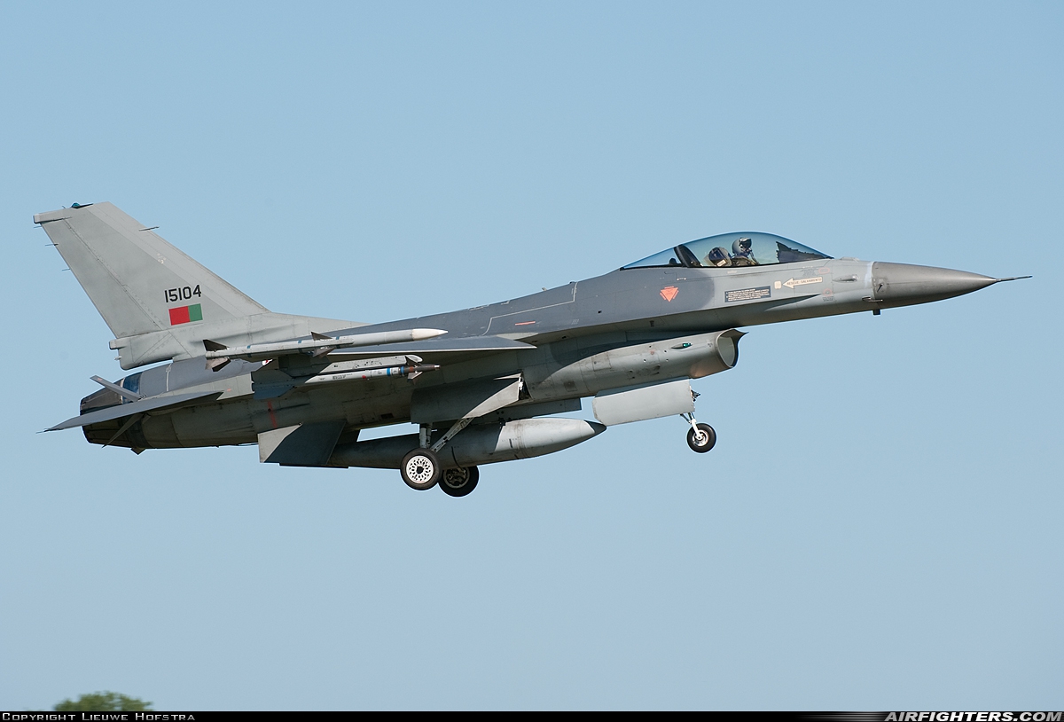 Portugal - Air Force General Dynamics F-16AM Fighting Falcon 15104 at Leeuwarden (LWR / EHLW), Netherlands