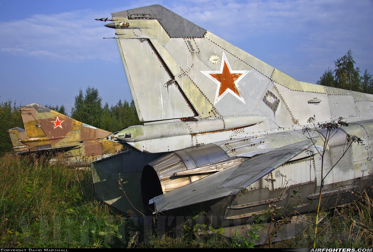 Russia - Air Force Mikoyan-Gurevich MiG-23M 01 GREEN at Off-Airport - Dolgoe Ledovo, Russia