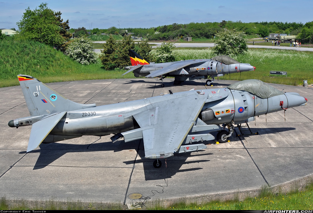 UK - Air Force British Aerospace Harrier GR.9 ZD330 at Skrydstrup (EKSP), Denmark