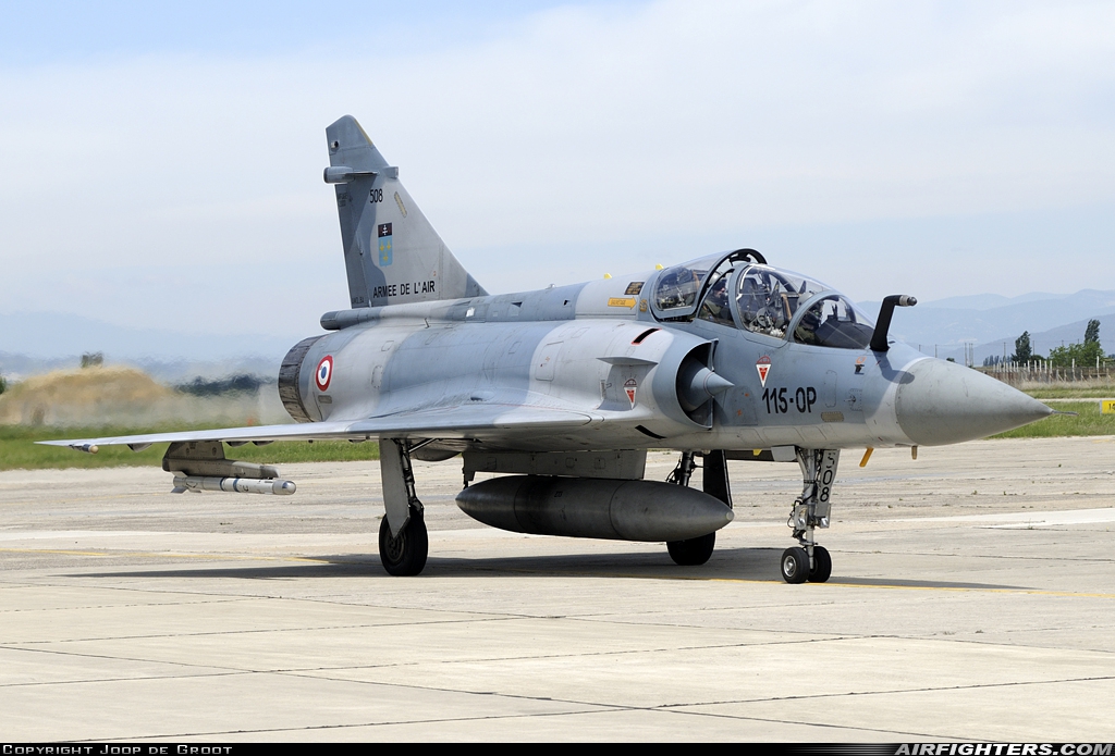 France - Air Force Dassault Mirage 2000B 508 at Orange - Caritat (XOG / LFMO), France