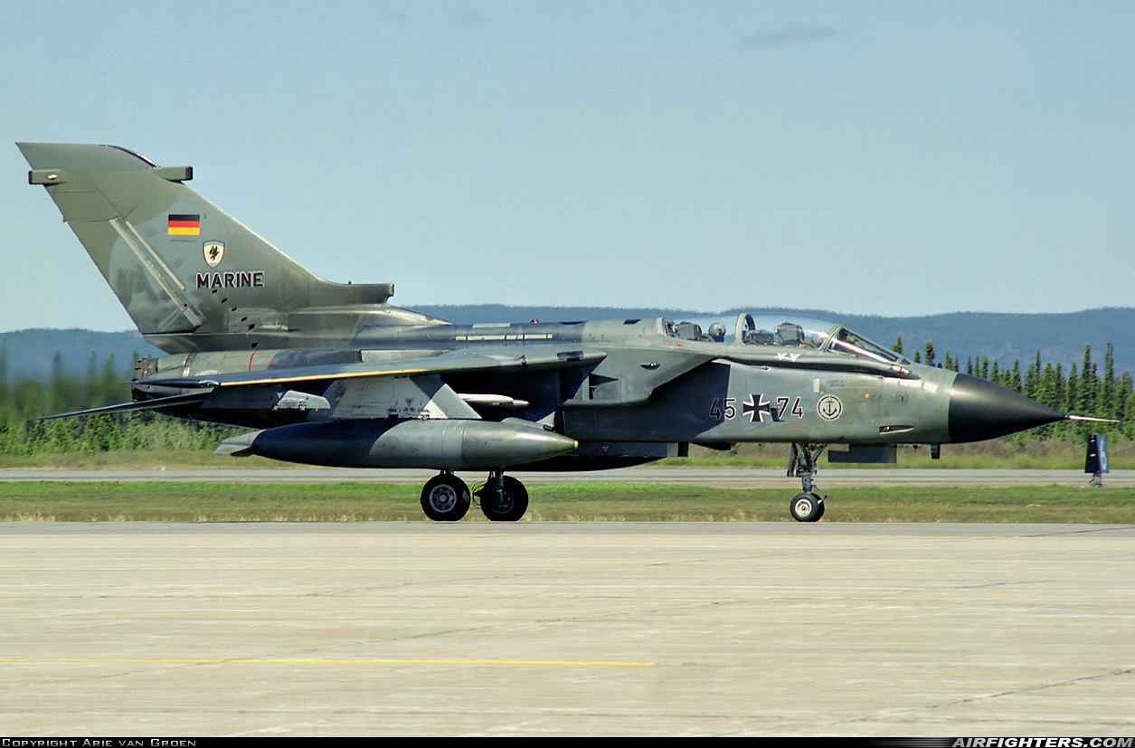 Germany - Navy Panavia Tornado IDS 45+74 at Goose Bay (YYR / CYYR), Canada