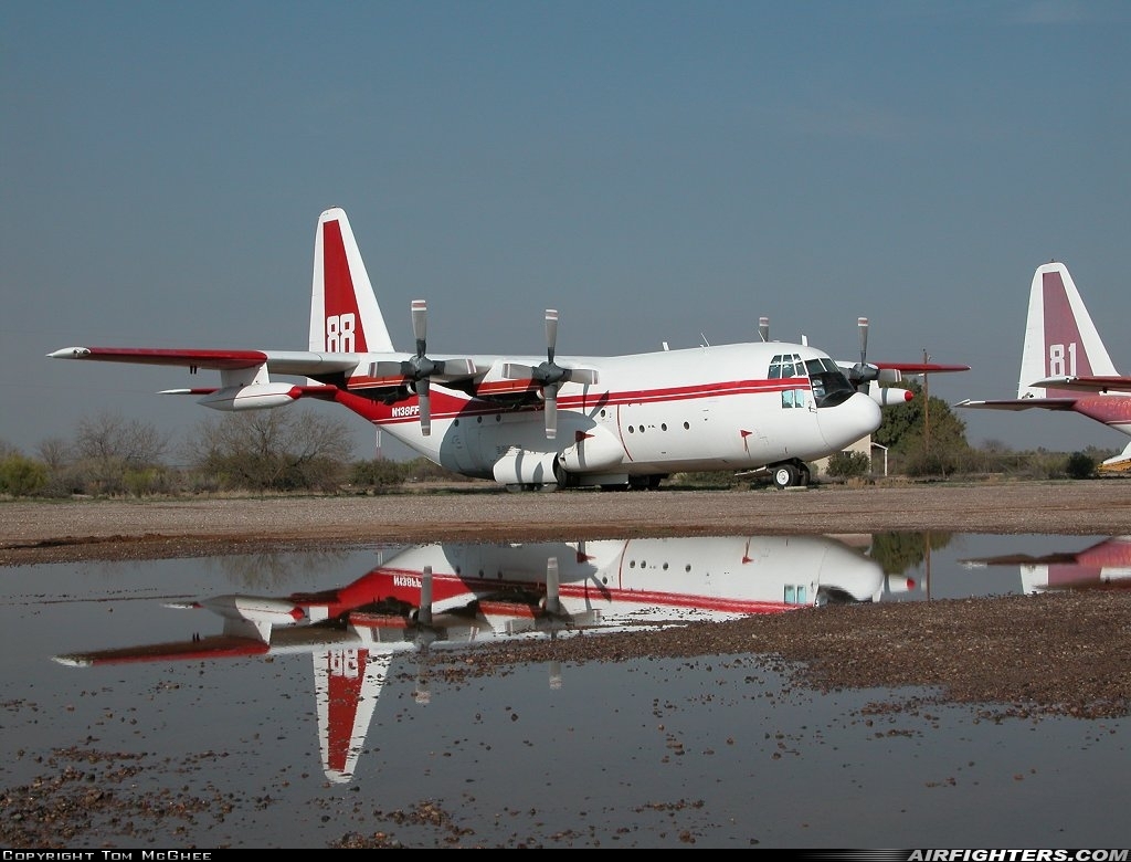 Company Owned - International Air Response Lockheed C-130A Hercules (L-182) N138FF at Chandler - Memorial Airfield (34AZ), USA